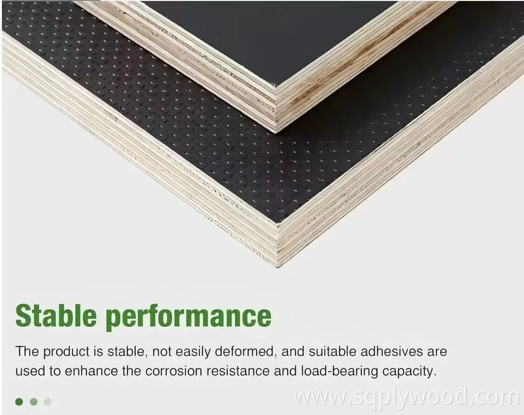 2440X1220X15mm 18mm Scaffolding Board Phenolic MDF Basswood Poplar Eucalyptus Birch Shuttering Scaffold Melamine Marine Plywood